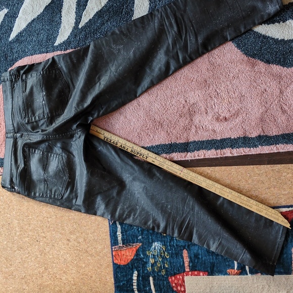 Polo Ralph Lauren Coated Denim SubtlePaint splatter caoated tompkins skinny crop - Picture 4 of 6